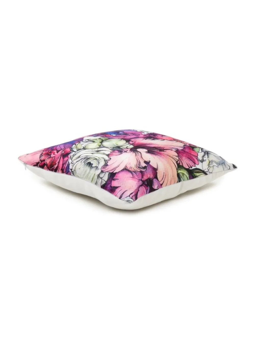 Oussum Decorative Throw Pillow Case Cotton Cushion Cover Floral Pattern Set of 2